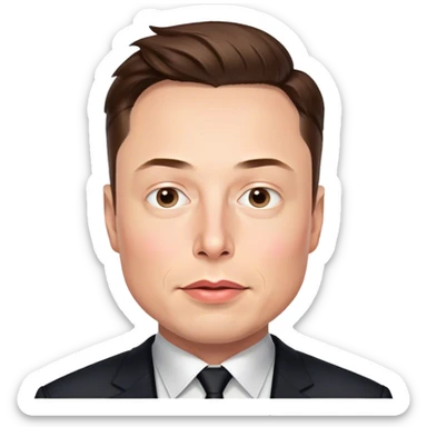 Elon Mush sticker