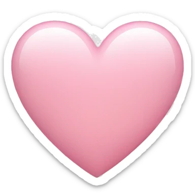 Light pink heart sticker