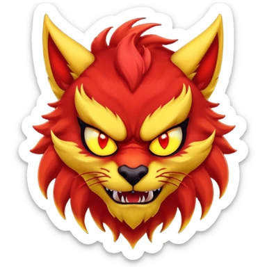 Alpha demon furry sticker