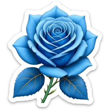 Rosa azul sticker