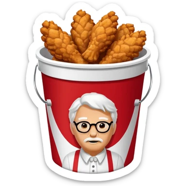 KFC bucket sticker