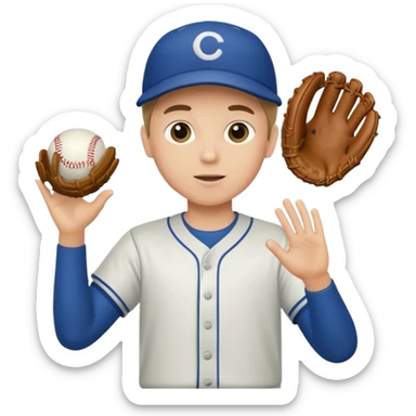 A boy catching a butt sticker