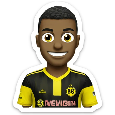 Pepe in a Borussia dortmund jersey  sticker