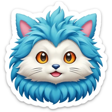 Cartoonic Cute Funny Silly Childish Anime Fakémon-Fantasy-creature sticker