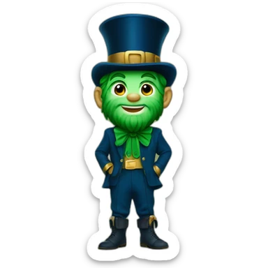 university of notre dame leprechaun mascot sticker