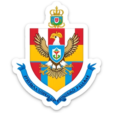 The logo of the peruvian university "Universidad Ricardo Palma"  sticker