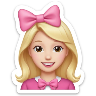 Can I have an emoji like this?😘 wearing a bow like this.🎀 sticker