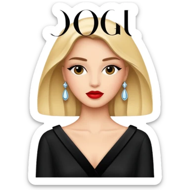 Vogue fashion magazine sticker