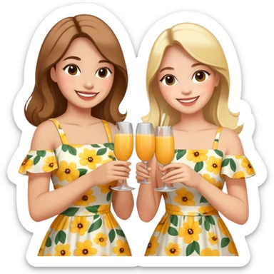 sisters + brunch  sticker