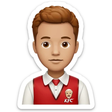 kfc man sticker