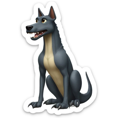 a malinois alligator sticker