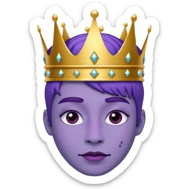 Purple royalty sticker