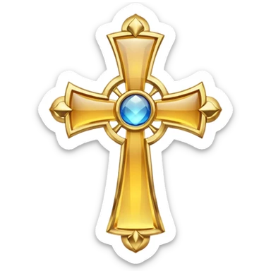 Eastern Orthodox cross. Transparent bakgrund. sticker