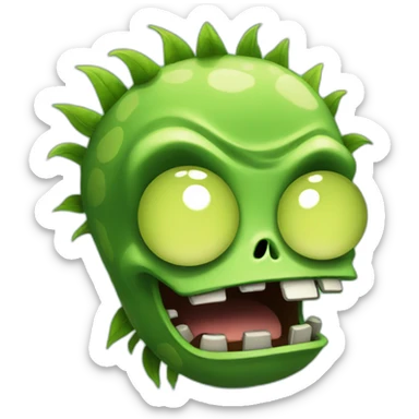 Plants vs zombies sticker