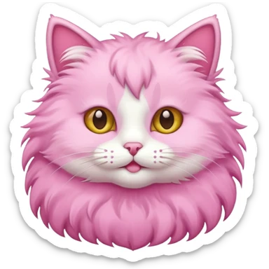 Cute Cat pink sticker