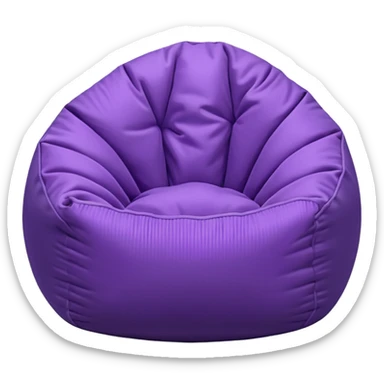 Light purple bean bag sticker