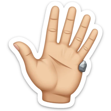 Rock n roll, hand sign sticker