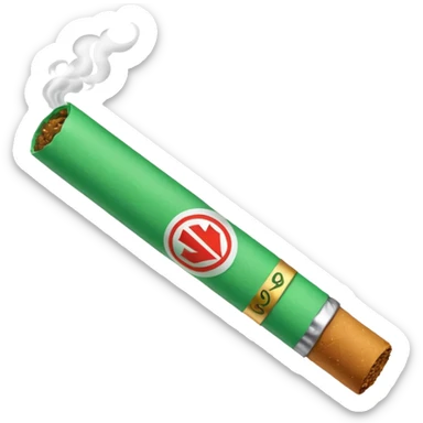 a green cigarrete, like the wpp one sticker
