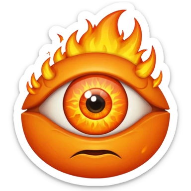 Use this photo in the emoji: https://ca.slack-edge.com/T03RQUNUQ-U03RQUNV2-ff0ad9d95cd5-512. It should be in the style of the eye of sauron from lord of the rings, but it's the "eye of gerry" sticker