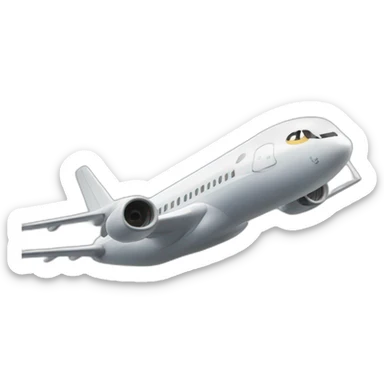 A passenger jet flying in the direction of the new York twin towers sticker