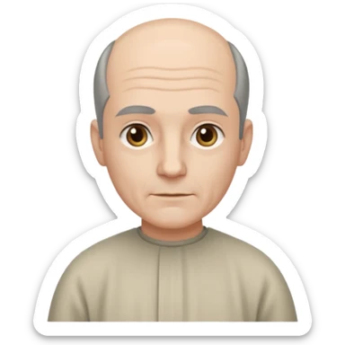 npc with balding grey combover sticker