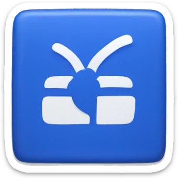 FB blue badge tick  sticker