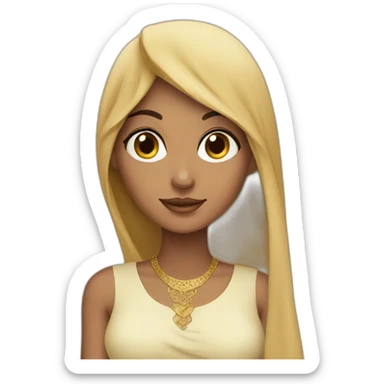 Beautiful arabian girl sticker