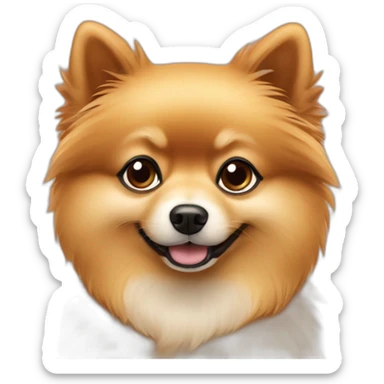 ,-hugs-her-pomeranian-dog,-red Download emoji sticker