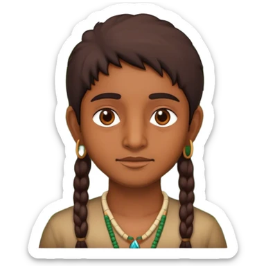 An Indian from a rainforest sticker