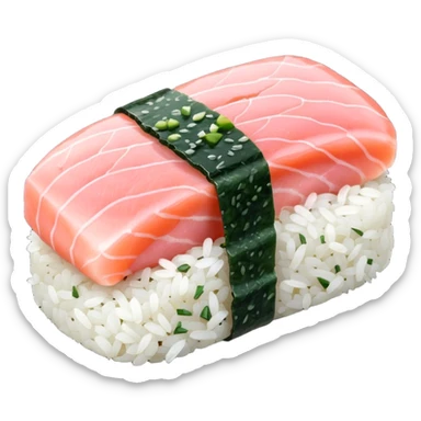 sushi piece light pink  sticker