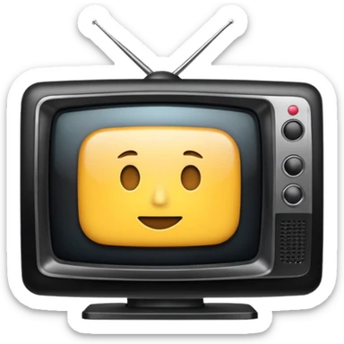 Create an emoji in which it is representing an app like YouTube professional logo of this app but don't make it like YouTube this app name as :- InSights TV sticker