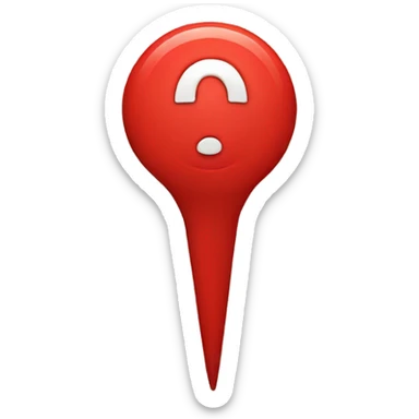 red location pin  sticker