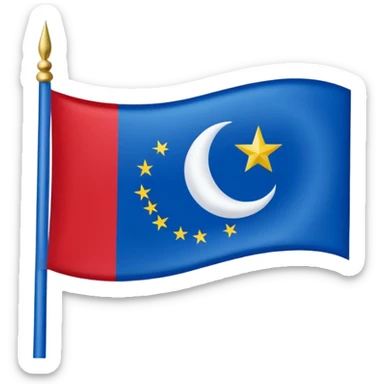 East turkestan flag sticker