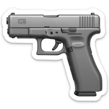 The famous Glock it emogi sticker