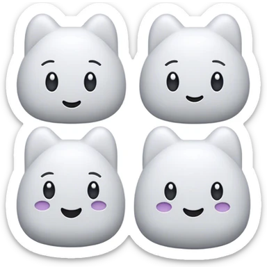 different black and white emojis of a water proof, antimicrobial, Wrinkle free, pockets, 4 war stretch, and easy care sticker