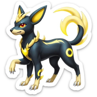 Umbreon-Luxray-Manectric-Houndoom-Pokémon-Fakémon-hybrid-creature sticker