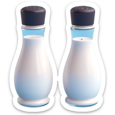 salt and pepper shaker sticker