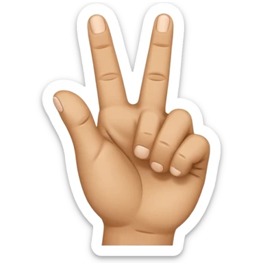 Create an emoji of a right hand. The thumb and middle finger of the right hand are pressed together, with the index finger positioned between them. The remaining fingers are curled into a fist. Add motion lines around the emoji to indicate a downward hand movement. sticker