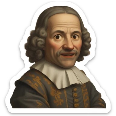 dutch man 17th century shows ok sign sticker