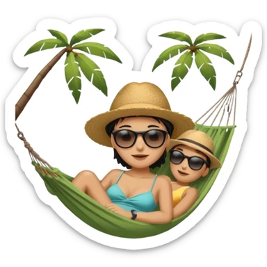 take the last image and make the hole bigger, and the hammock smaller sticker