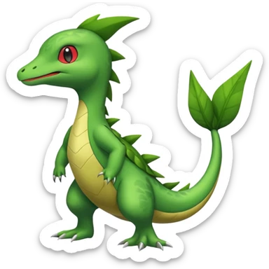 Larvitar-Sceptile-Snivy-hybrid-fusion (full body) sticker