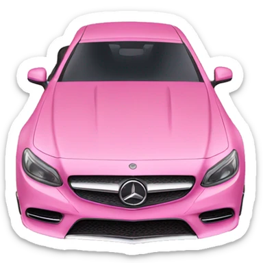 Pink Mercedes sticker