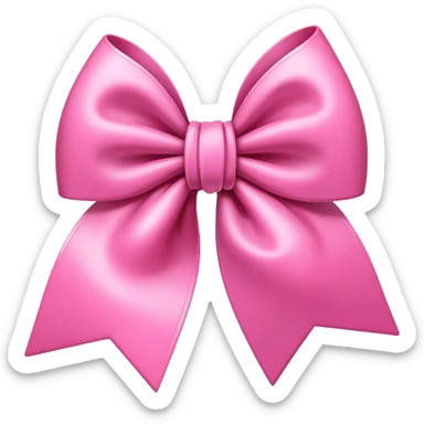 Coquette bow pink sticker