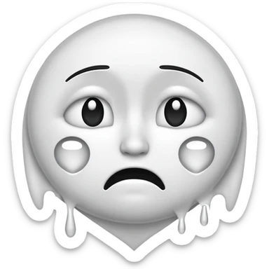 Create an emoje which describe when you love someone deeply and mean while heartbroken  sticker