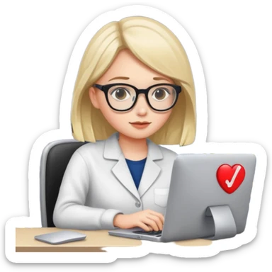 a girl coding with her computer at night sticker