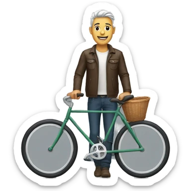Men wih bike sticker