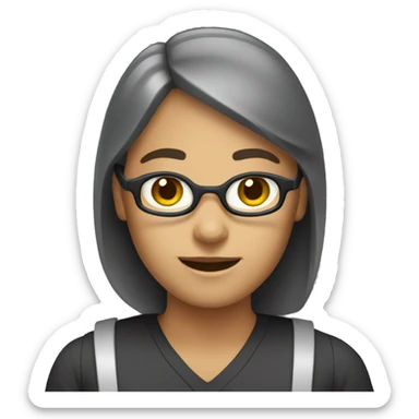 a cashier who works sticker