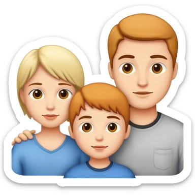 Two sons one daughter  sticker