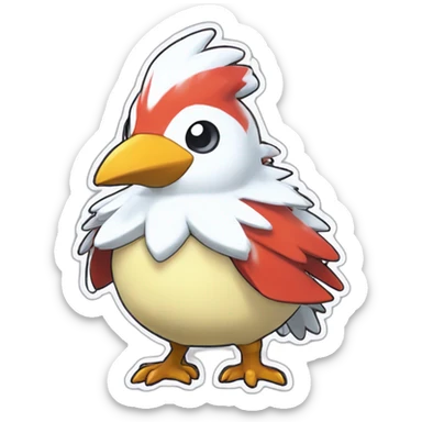 Pokemon Delibird Badge Winter Slowflake GiftBox 2023 sticker