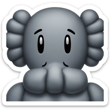 Kaws emoji sticker